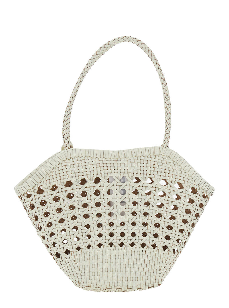 Osoi Lip Shoulder Bag — White Recycled Leather
