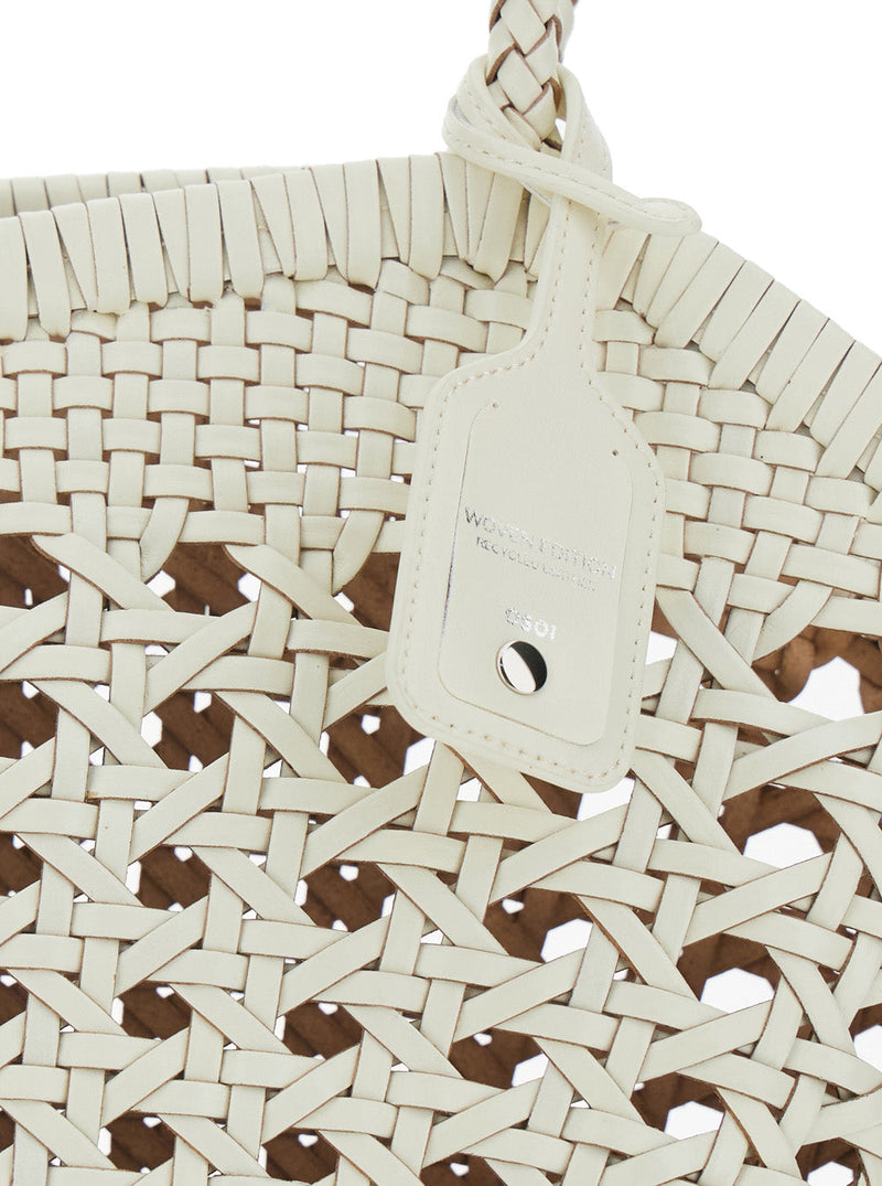 Osoi Lip Shoulder Bag — White Recycled Leather