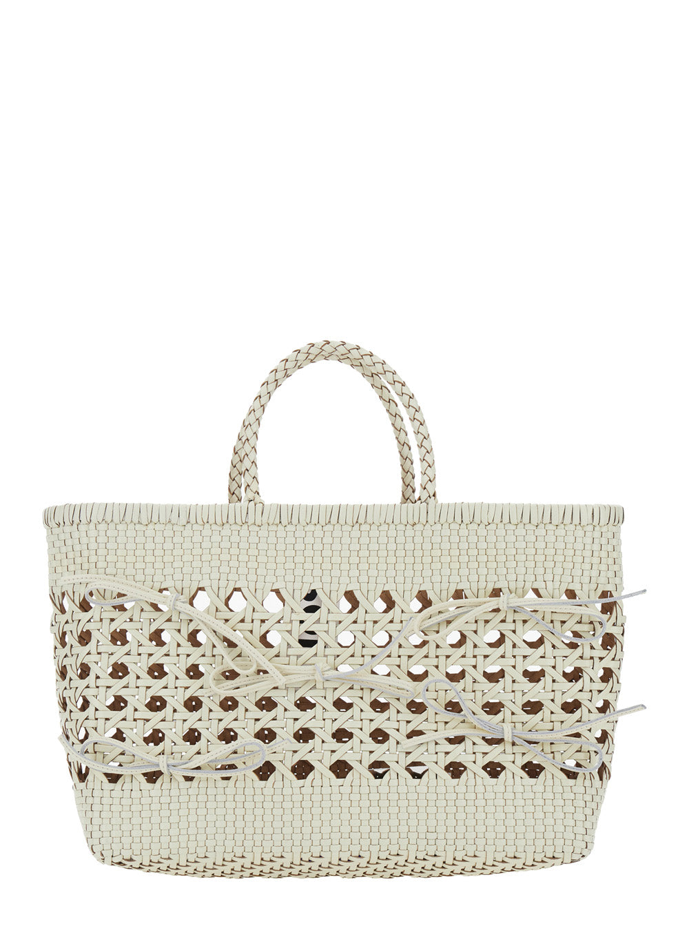 Osoi Biscuit Tote Bag — White Recycled Leather