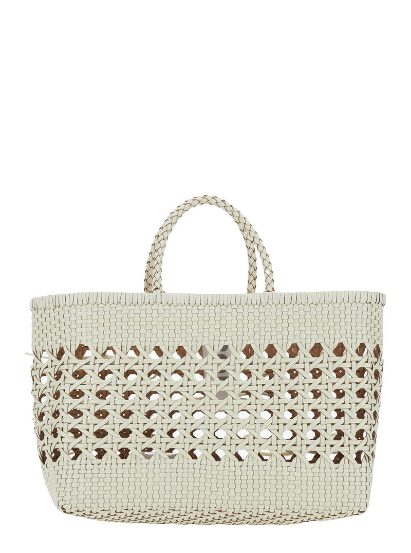 Osoi Biscuit Tote Bag — White Recycled Leather
