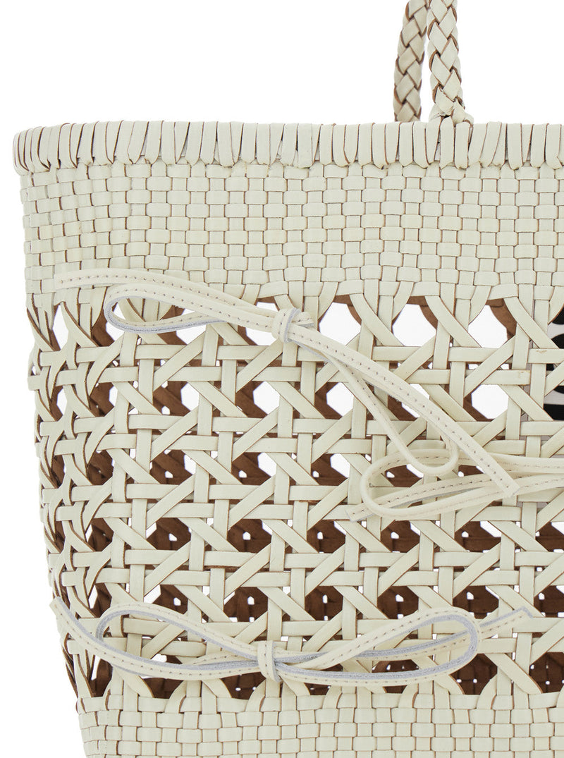 Osoi Biscuit Tote Bag — White Recycled Leather