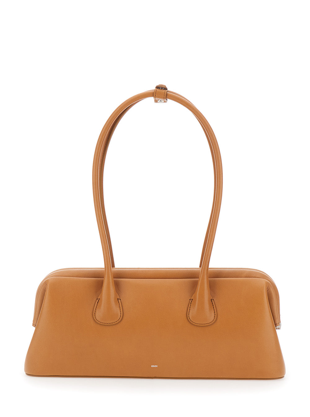 Osoi Boat Wide Mini Shoulder Bag — Brown Cow Leather