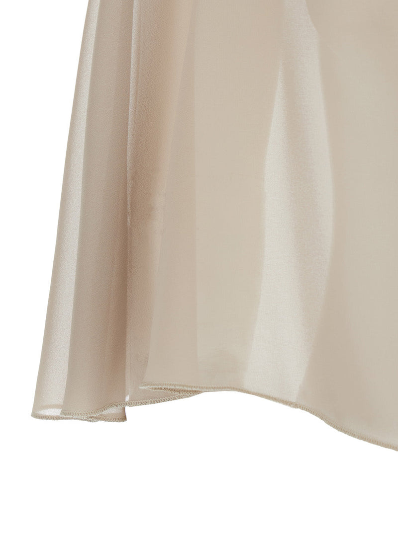 Leplain Tech Fabric Polyester Stole — Beige Scarfs