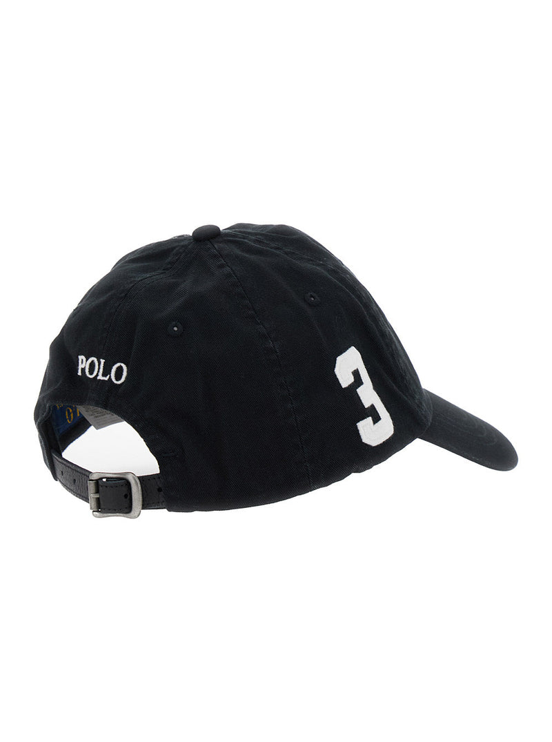 Polo Ralph Lauren 710673584 Baseball Cap — Black Cotton Caps