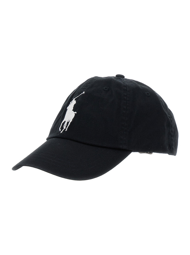 Polo Ralph Lauren 710673584 Baseball Cap — Black Cotton Caps