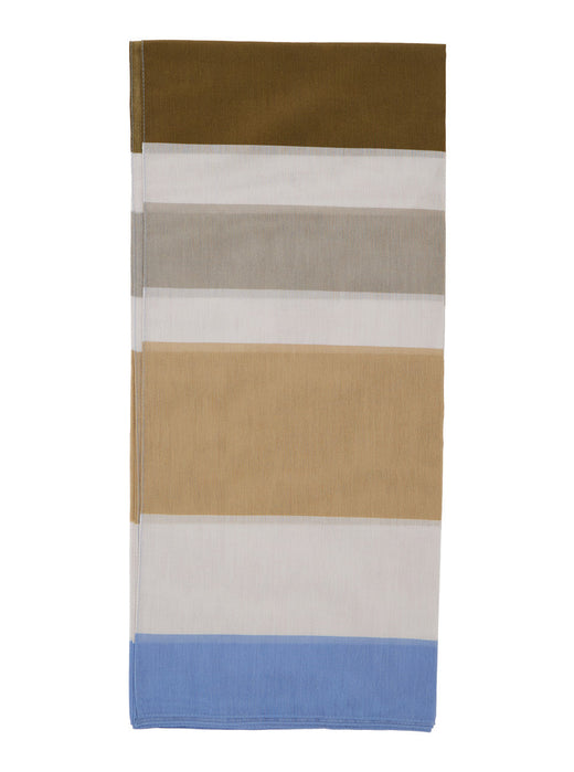 Saint Laurent Striped Cotton-Silk Scarf — Multicolor Cotton/silk Scarfs