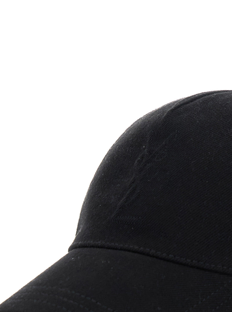 Saint Laurent 864608 Baseball Cap — Black Textile Caps