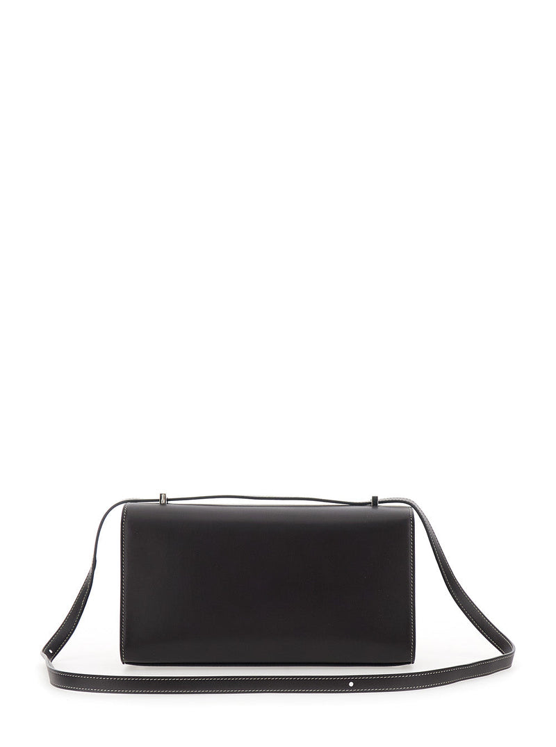 Savette Simmetry Shoulder Bag — Brown Leather