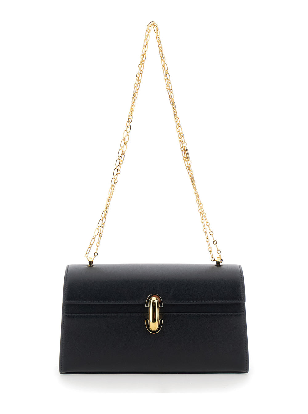 Savette Shoulder Bag — Black Leather