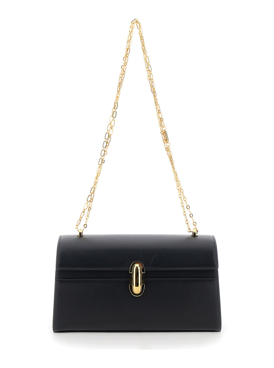 Savette Shoulder Bag — Black Leather