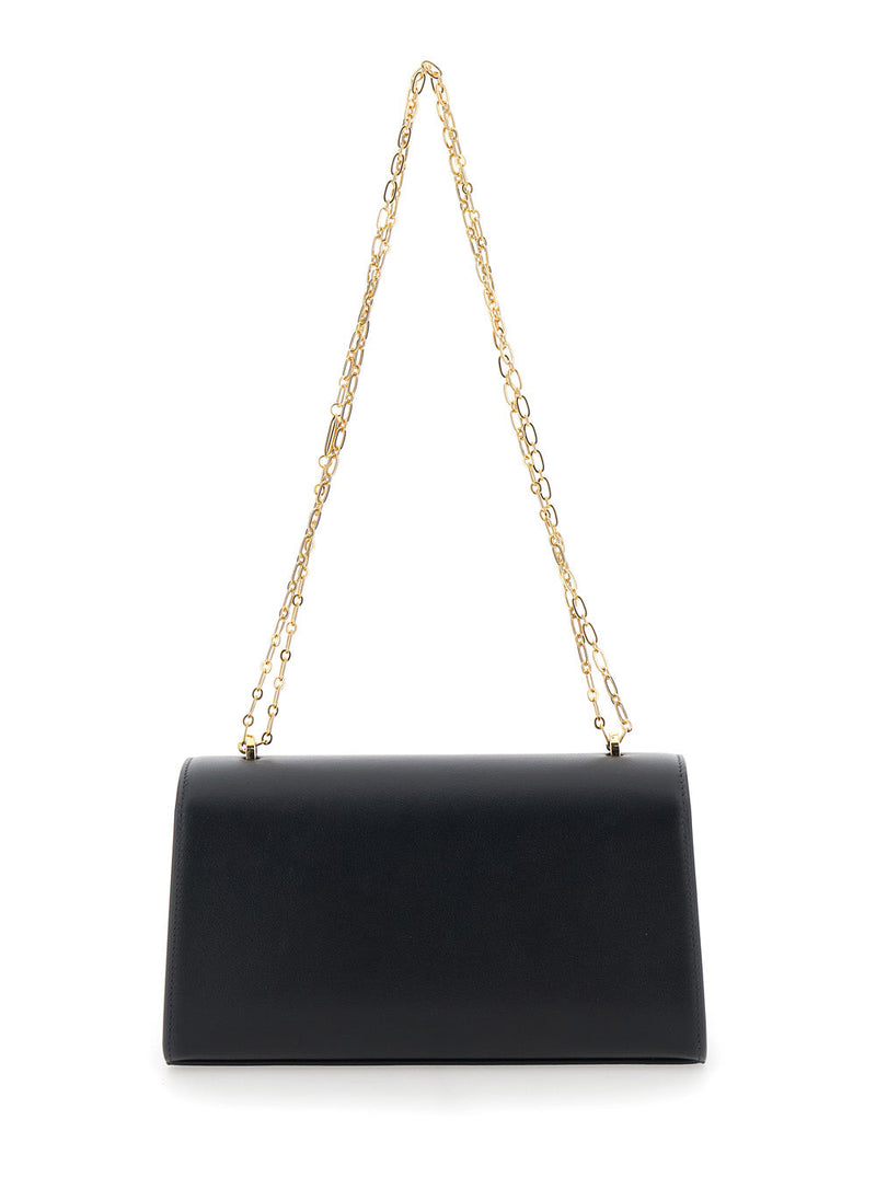 Savette Shoulder Bag — Black Leather