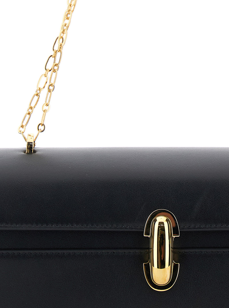 Savette Shoulder Bag — Black Leather