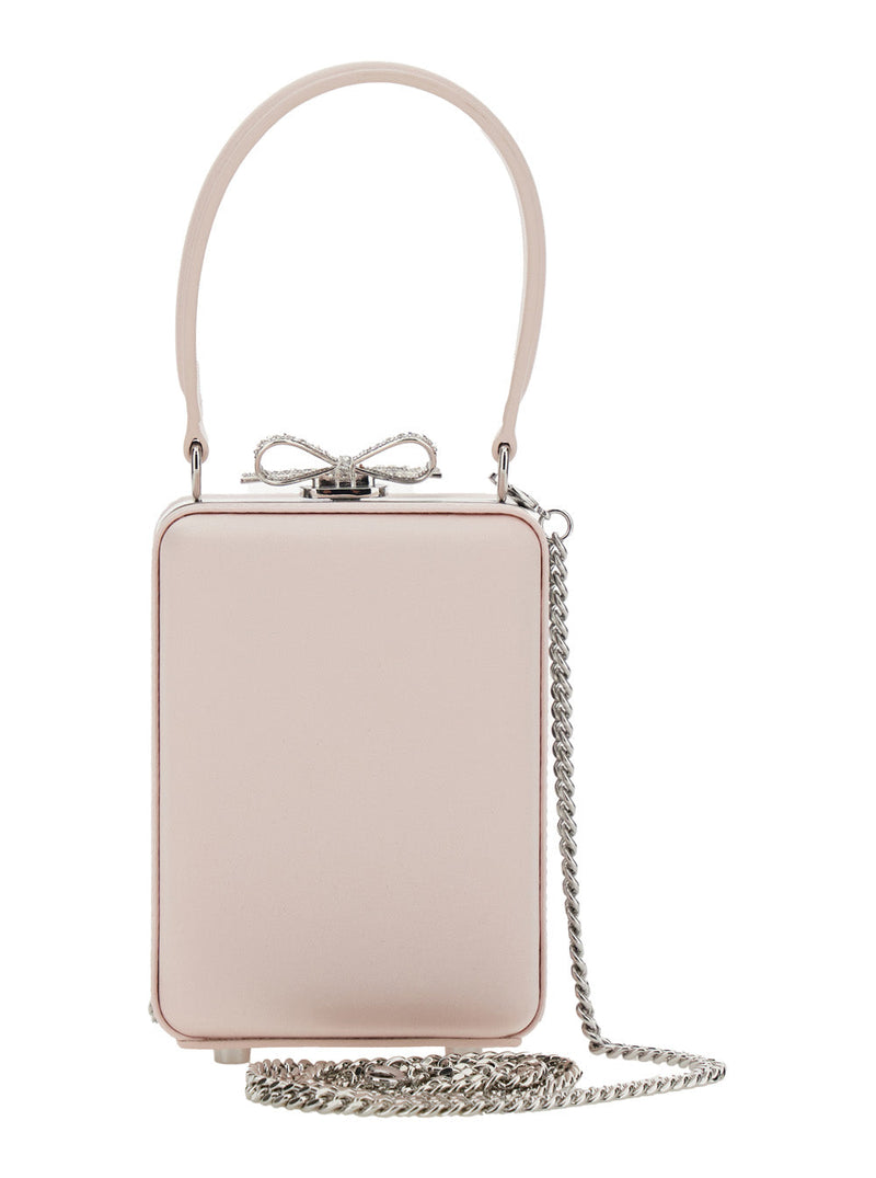 Self-Portrait Flora Clutch — Pink Polyester