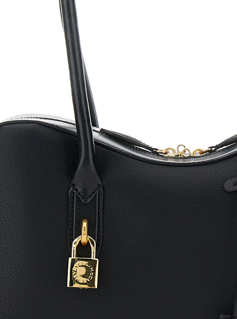 Stella Mccartney Ryder Shoulder Bag — Black Hemp
