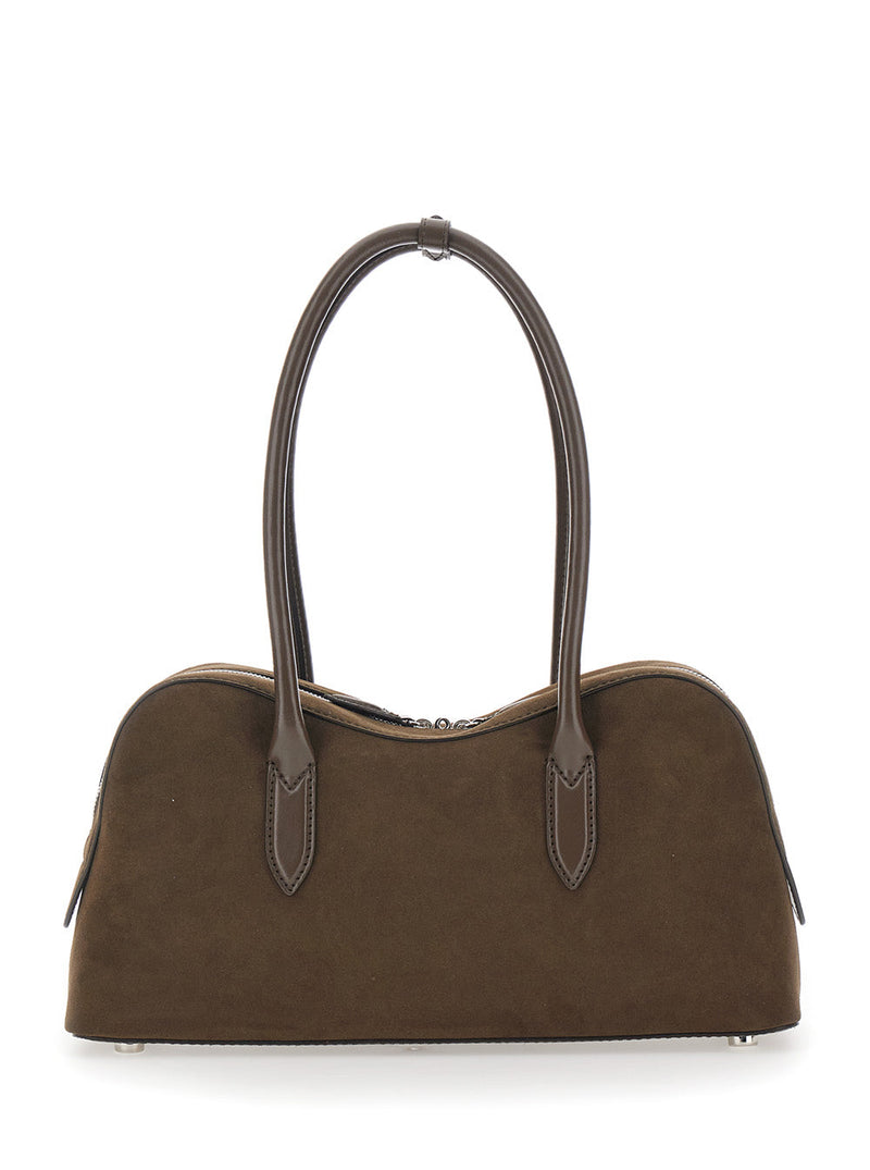 Stella Mccartney Padlock Shoulder Bag — Brown True Hemp