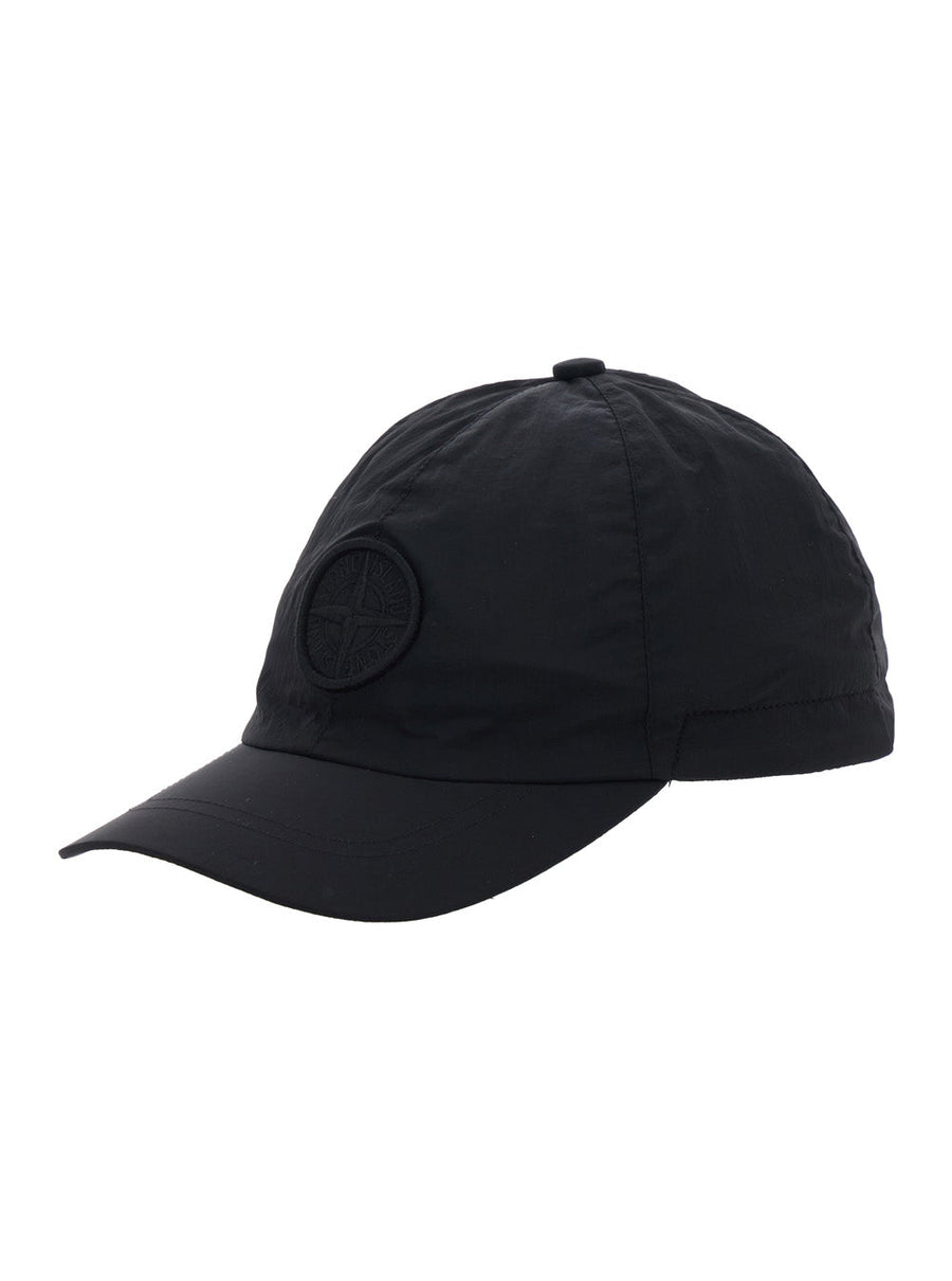 Stone Island L1s169100003s0064 Baseball Cap — Black Polyamide Caps