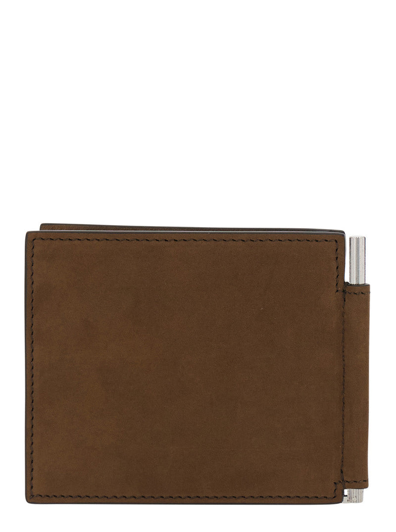 Tom Ford Calf Leather Wallet — Brown