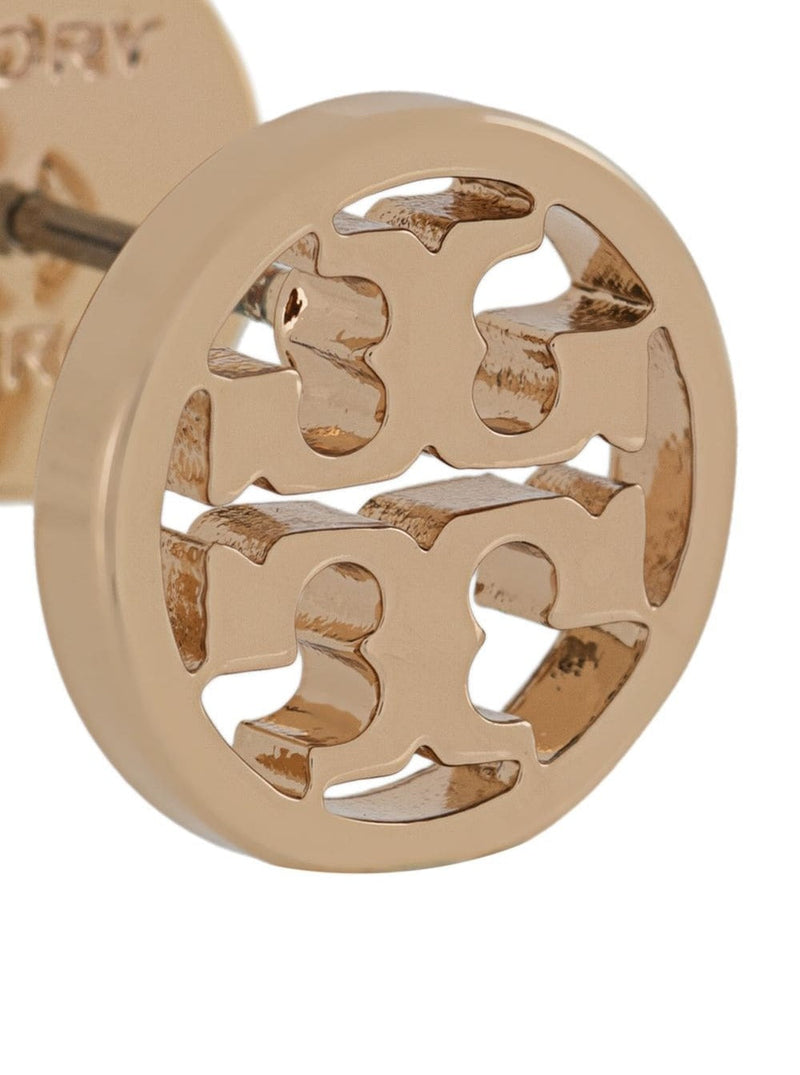 Tory Burch Logo Stud Earrings — Gold Brass