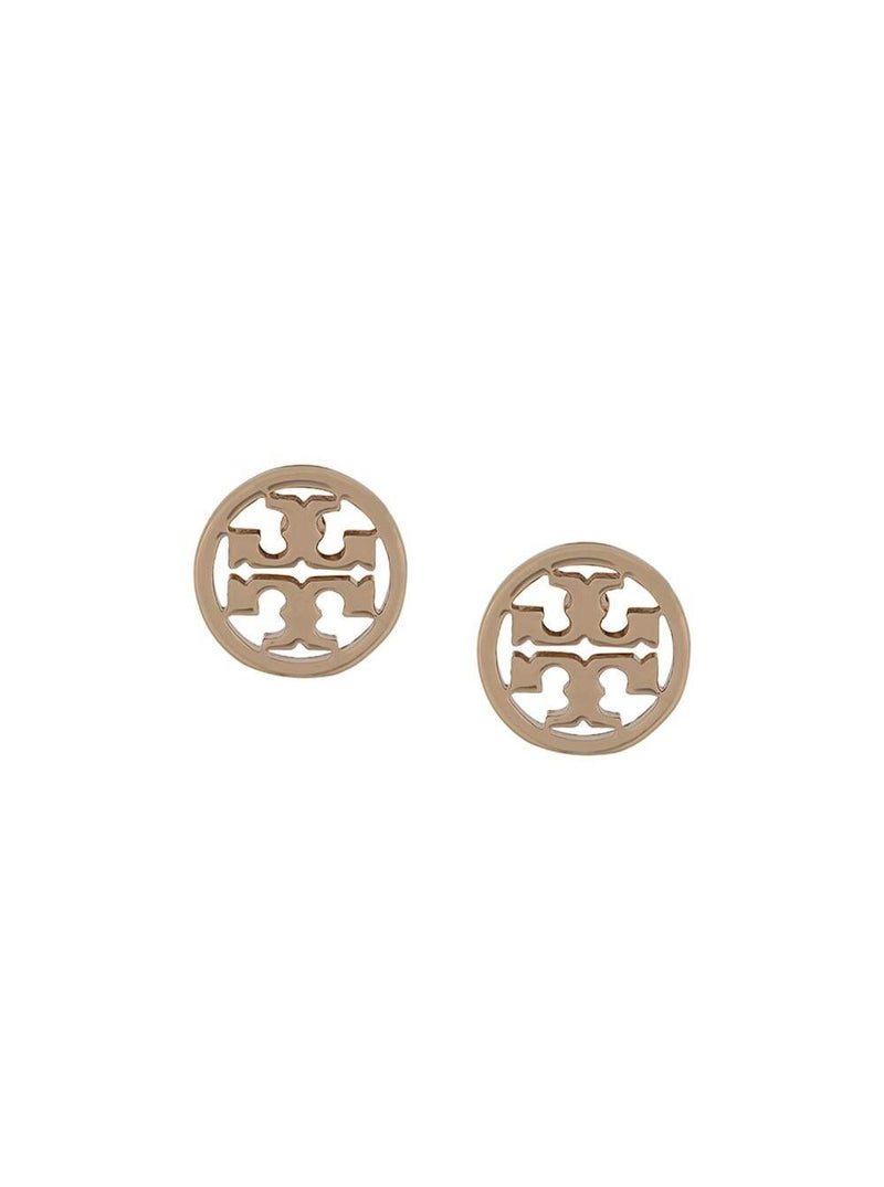 Tory Burch Logo Stud Earrings — Gold Brass