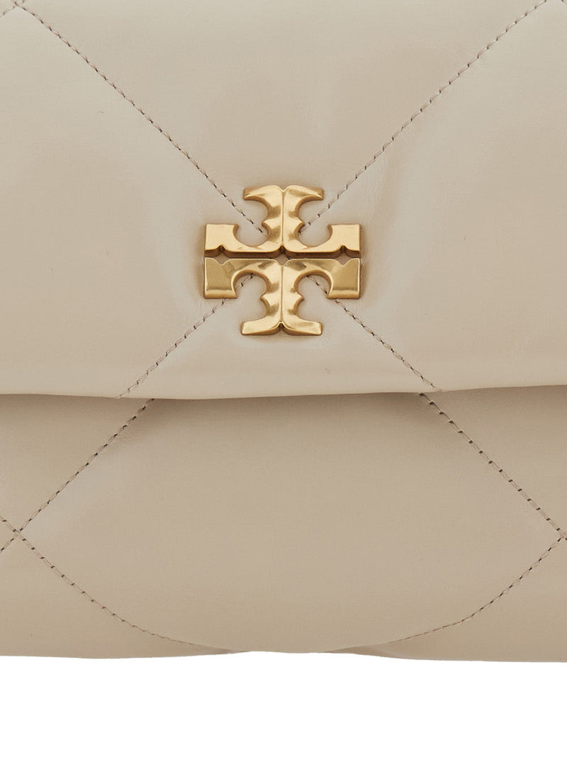 Tory Burch Kira Shoulder Bag — Beige Leather
