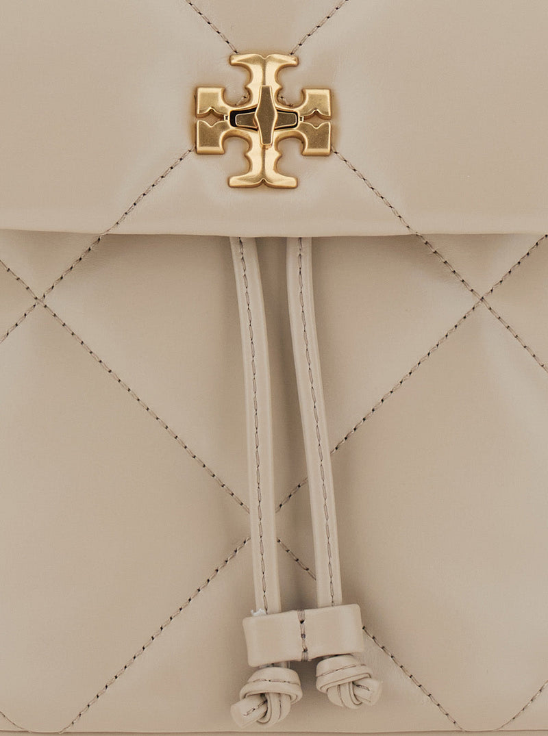 Tory Burch Kira Backpack — Beige Cow Leather