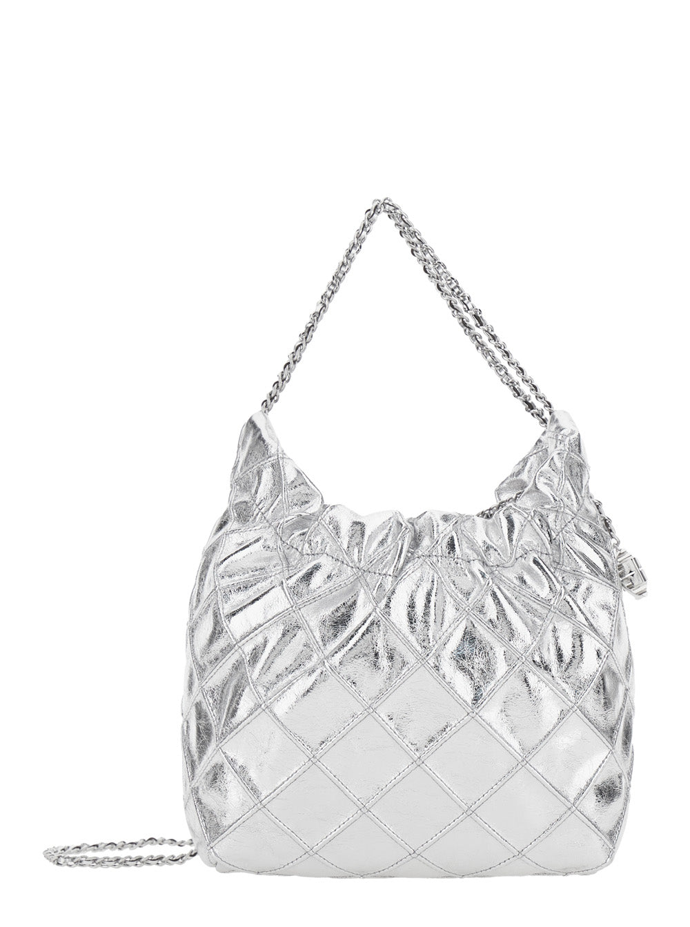 Tory Burch Shoulder Bag — Silver Cowhide Leather