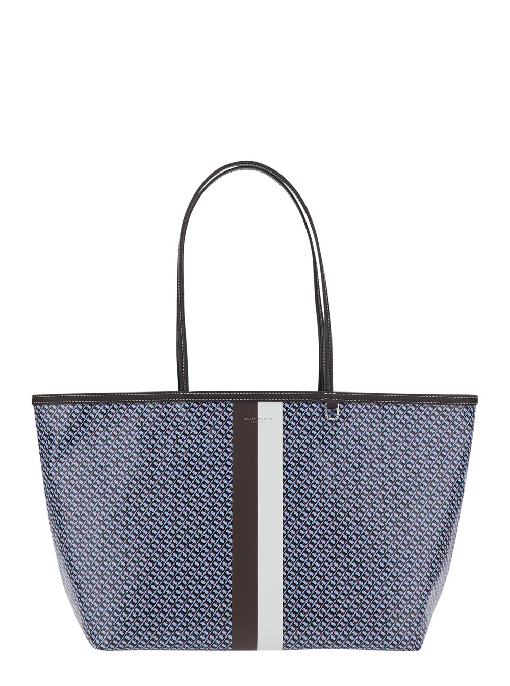 Tory Burch The Racer Tote Bag — Blue Cotton