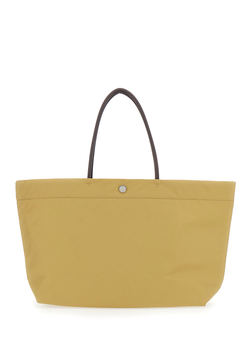 Tory Burch Ella Twist Tote Bag — Yellow Polyamide