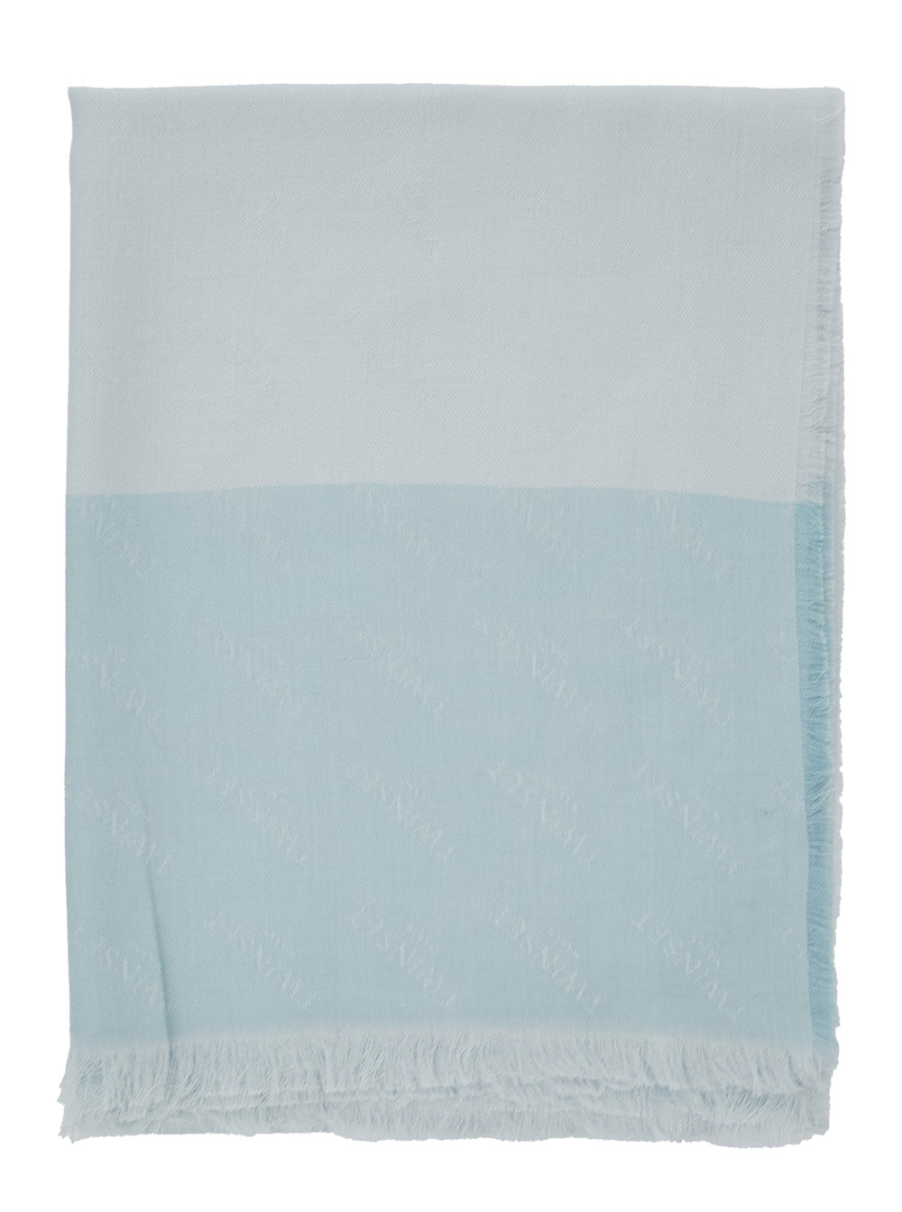 Twinset Fringed Polyester Scarf — Blue Scarfs