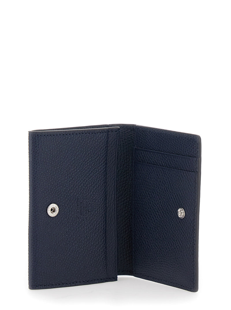 Valentino Garavani Grained Leather Vlogo Card Case — Black Cases