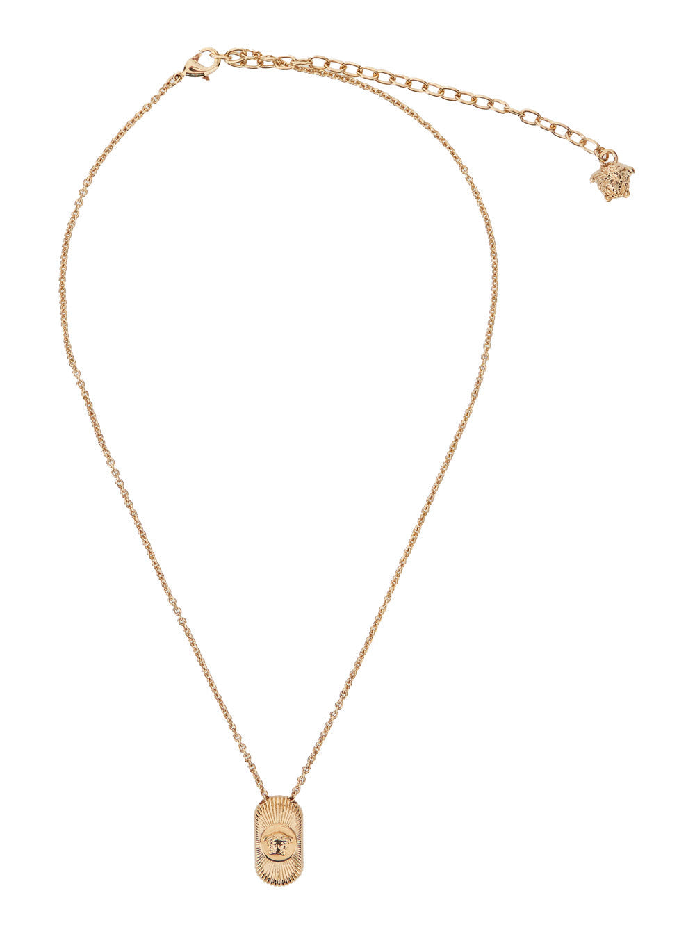 Versace Medusa Head Pendant Necklace — Gold Brass Necklaces