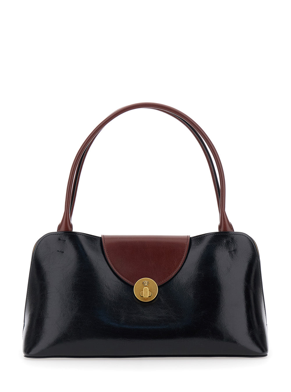 Versace Vivien Shoulder Bag — Black Lamb Leather