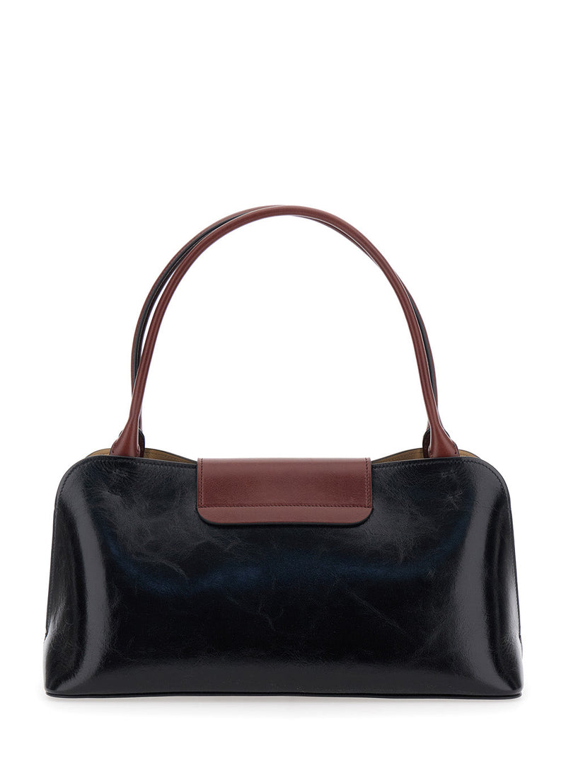 Versace Vivien Shoulder Bag — Black Lamb Leather