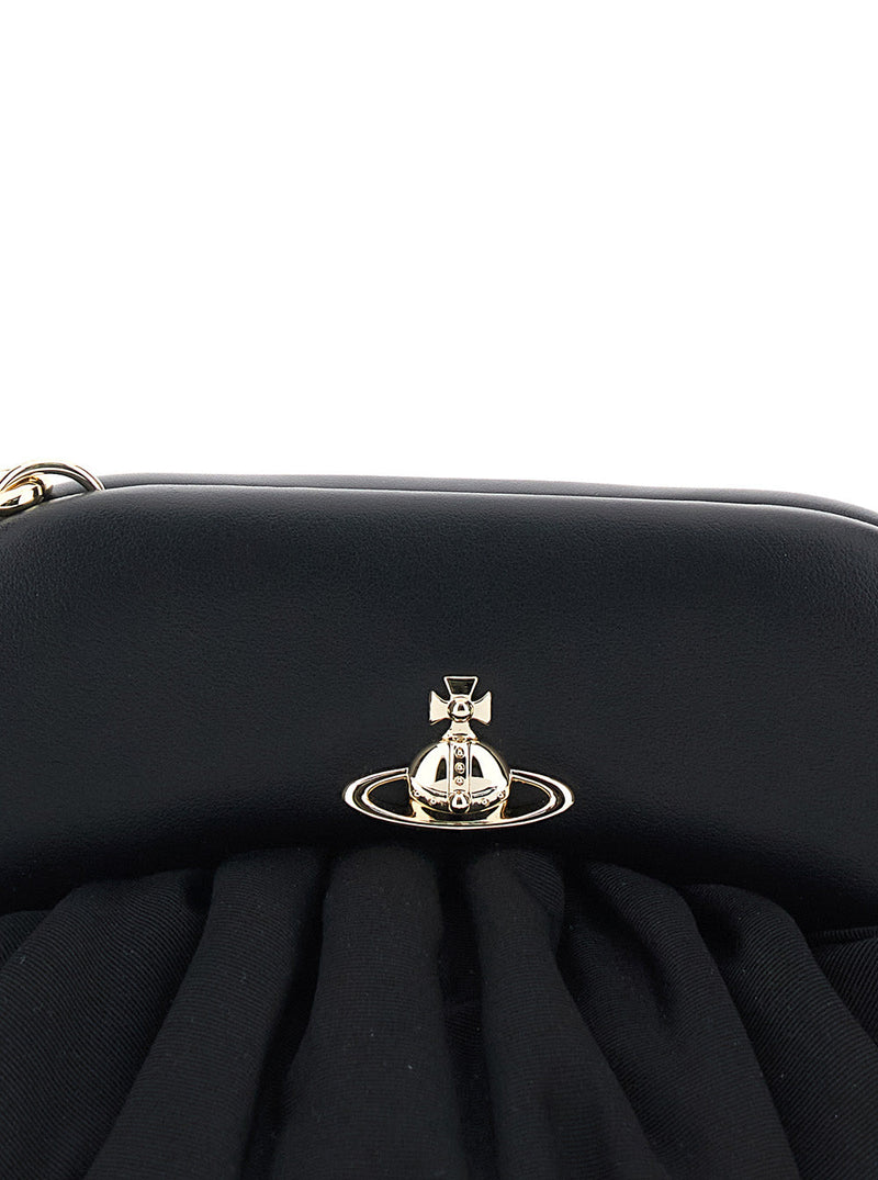 Vivienne Westwood Brooke Clutch — Black Viscose