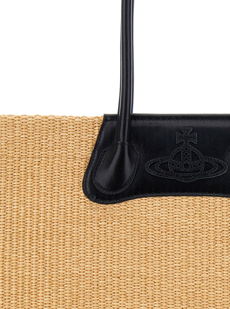 Vivienne Westwood Troy Tote Bag — Beige Cotton