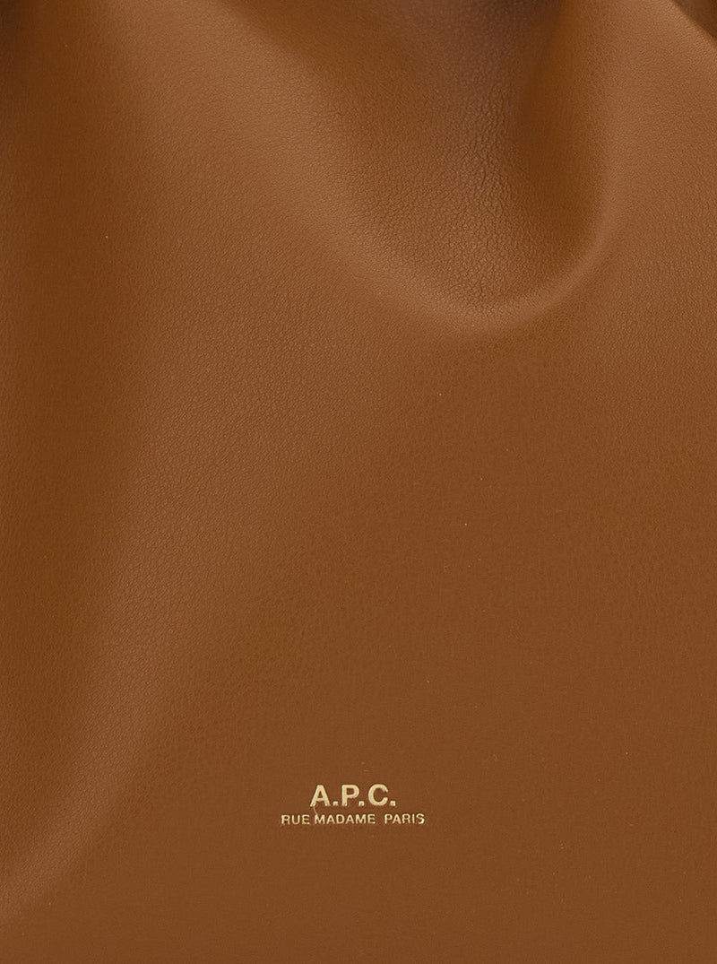 A.p.c. Ninon Crossbody Bag — Brown Polyurethane