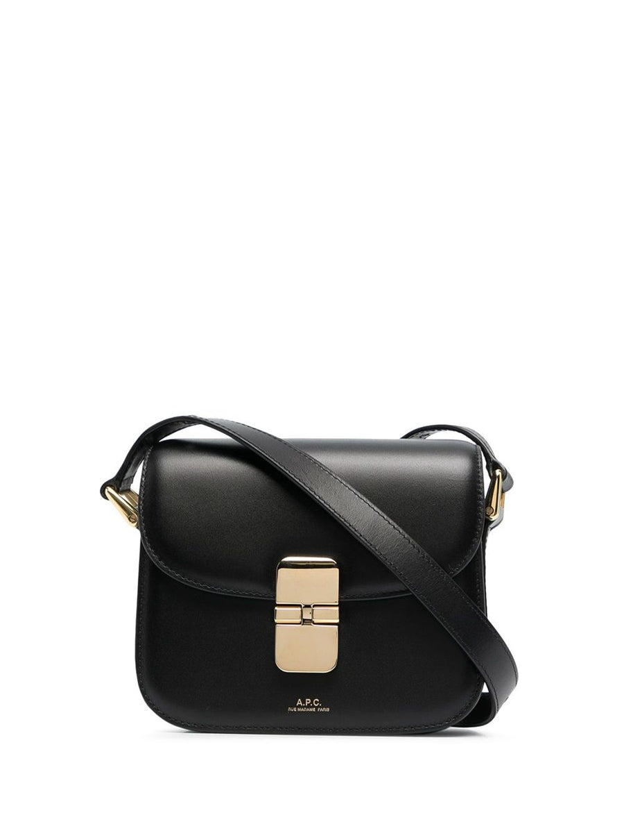 A.p.c. Grace Crossbody Bag — Black Cow Leather