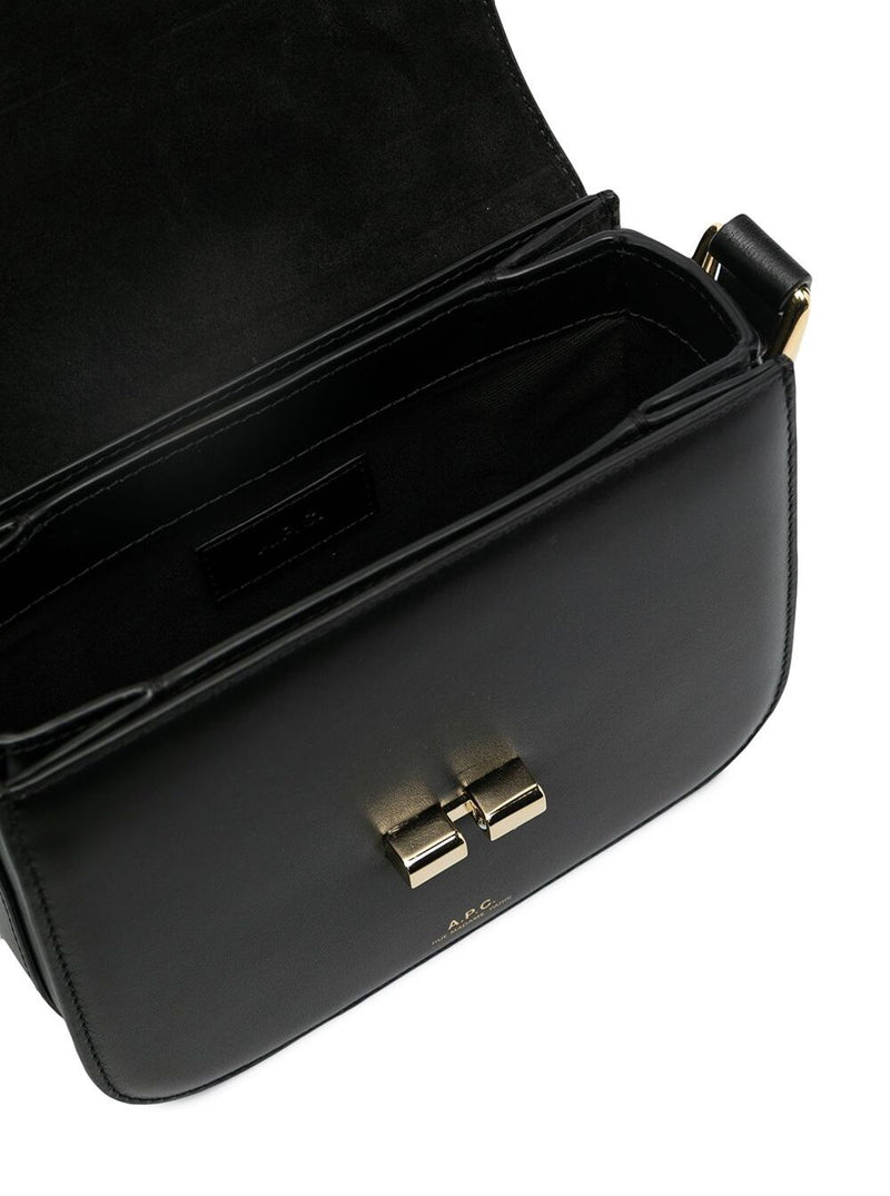 A.p.c. Grace Crossbody Bag — Black Cow Leather