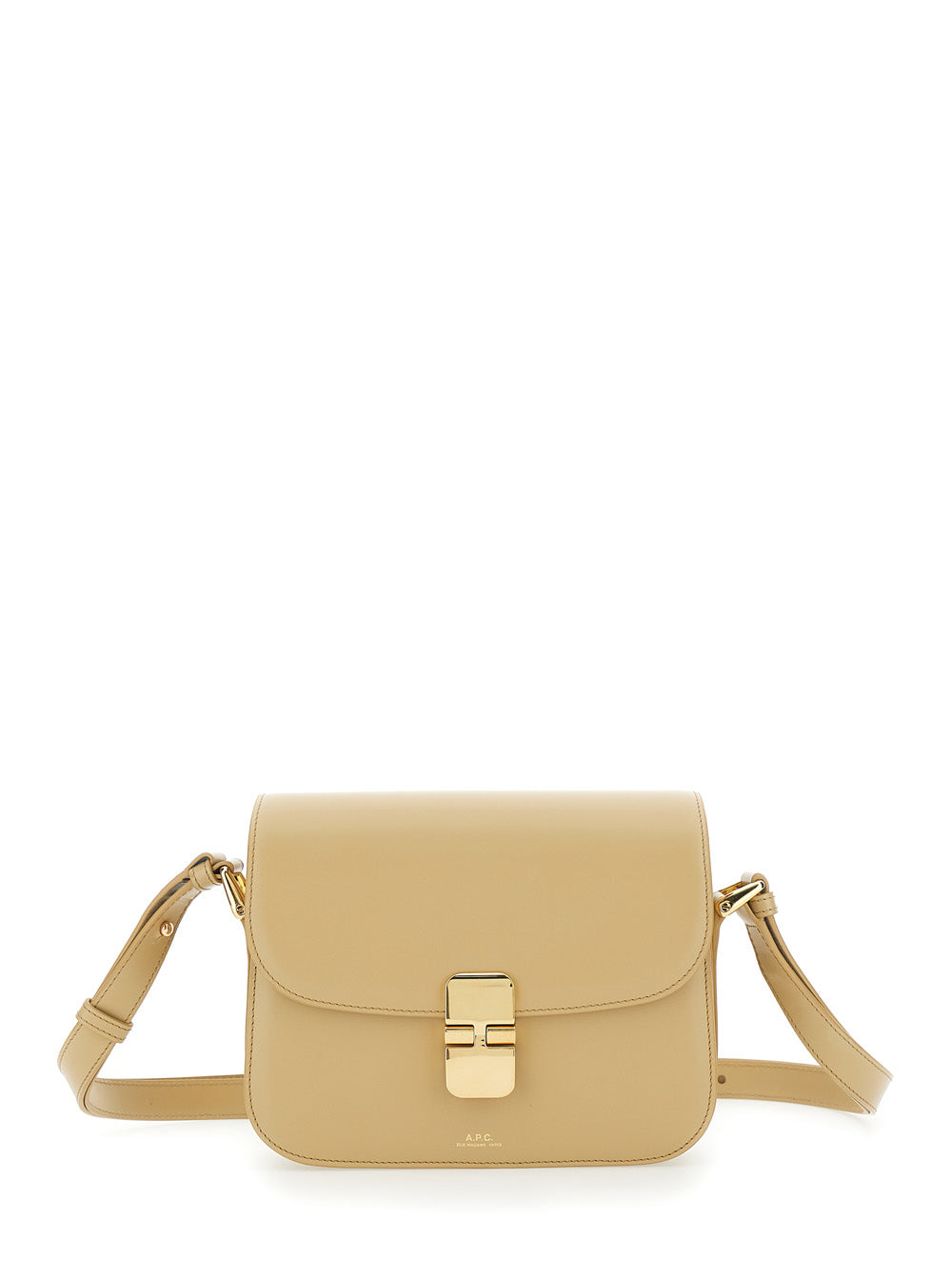 A.p.c. Grace Crossbody Bag — Beige Cow Leather