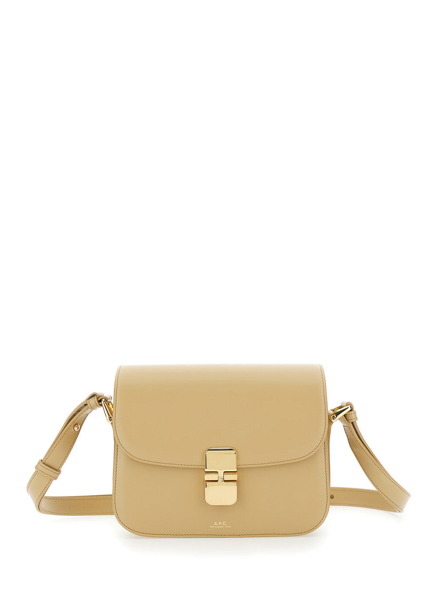 A.p.c. Grace Crossbody Bag — Beige Cow Leather