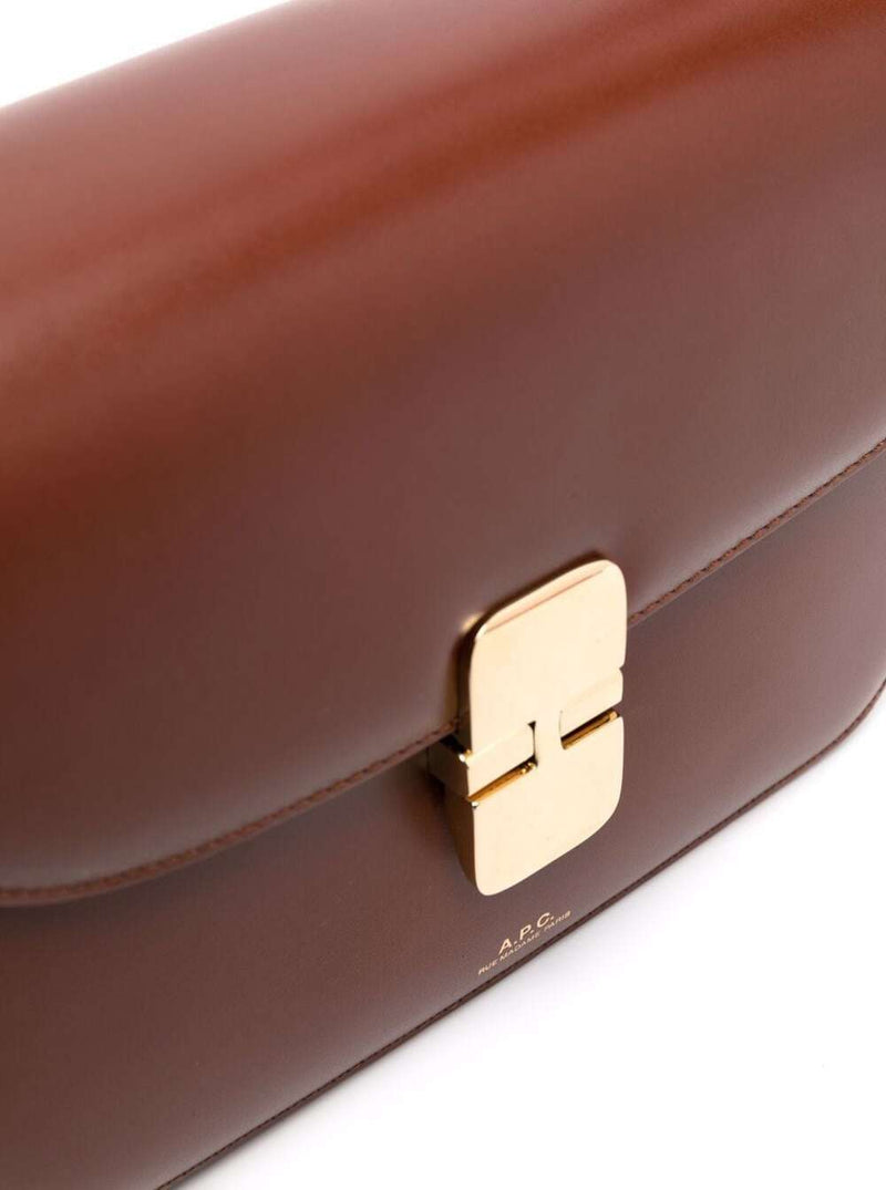 A.p.c. Grace Crossbody Bag — Brown Cow Leather
