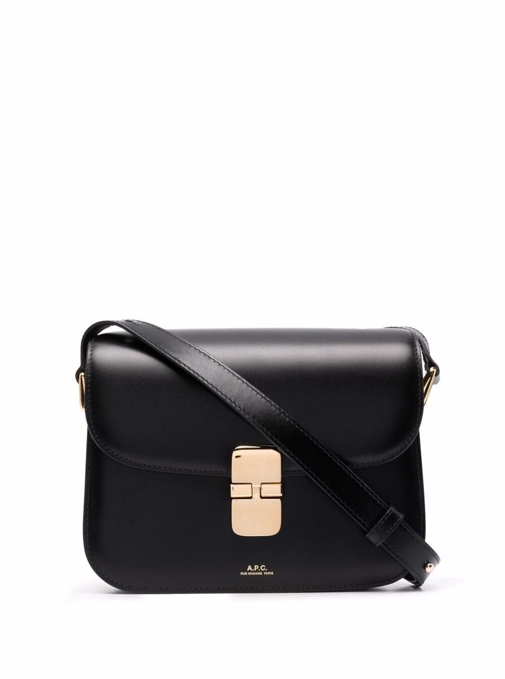 A.p.c. Grace Crossbody Bag — Black Cow Leather