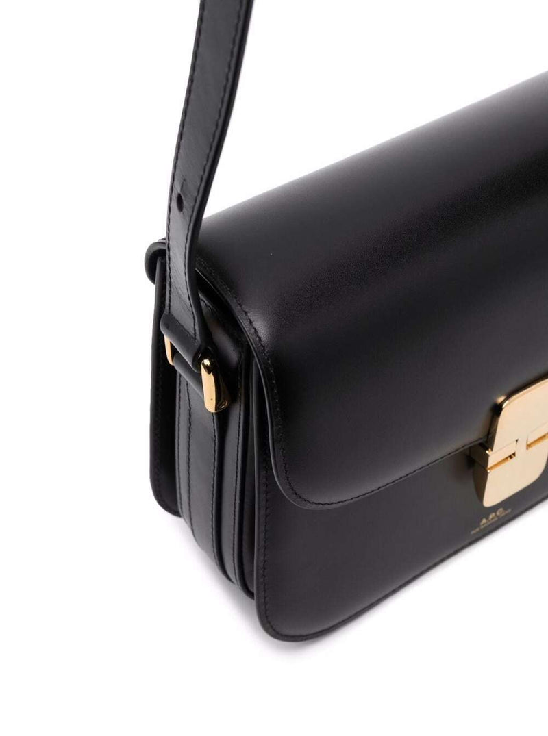A.p.c. Grace Crossbody Bag — Black Cow Leather