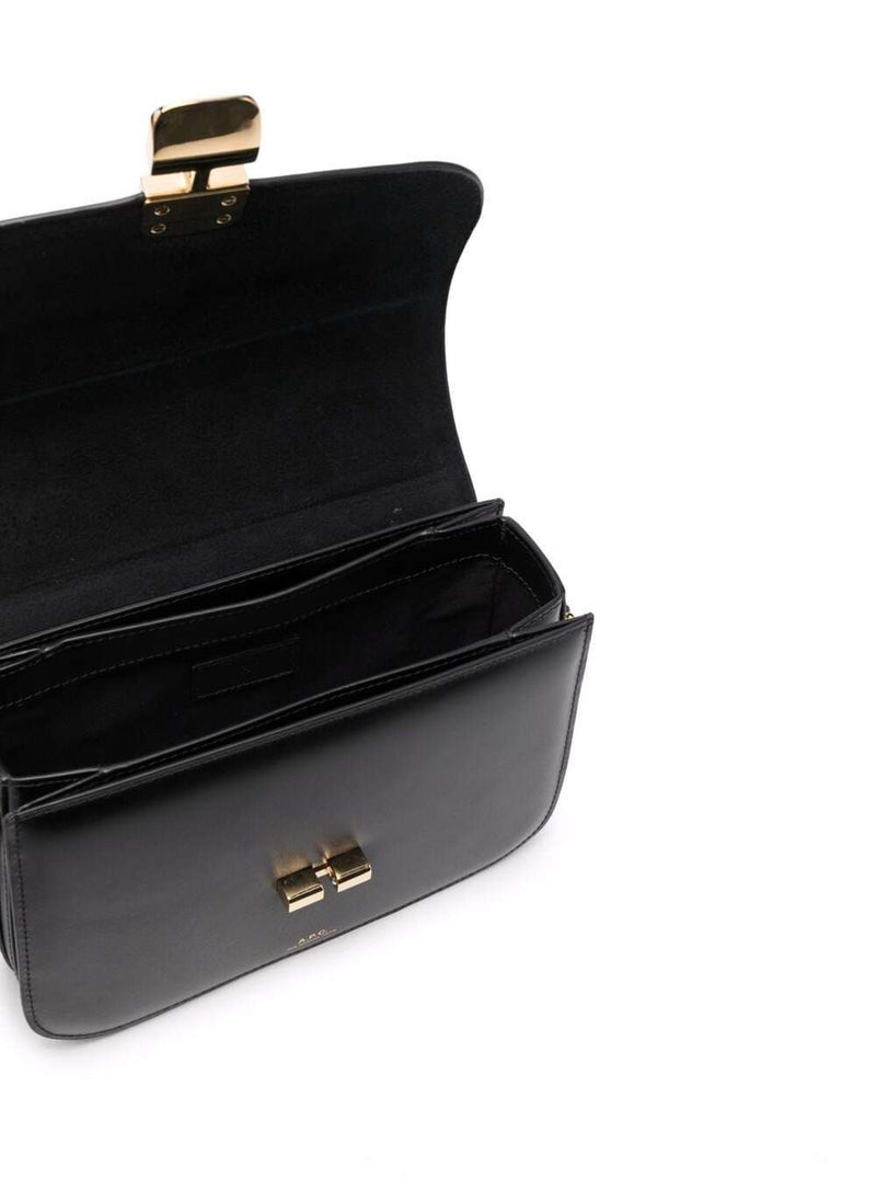 A.p.c. Grace Crossbody Bag — Black Cow Leather