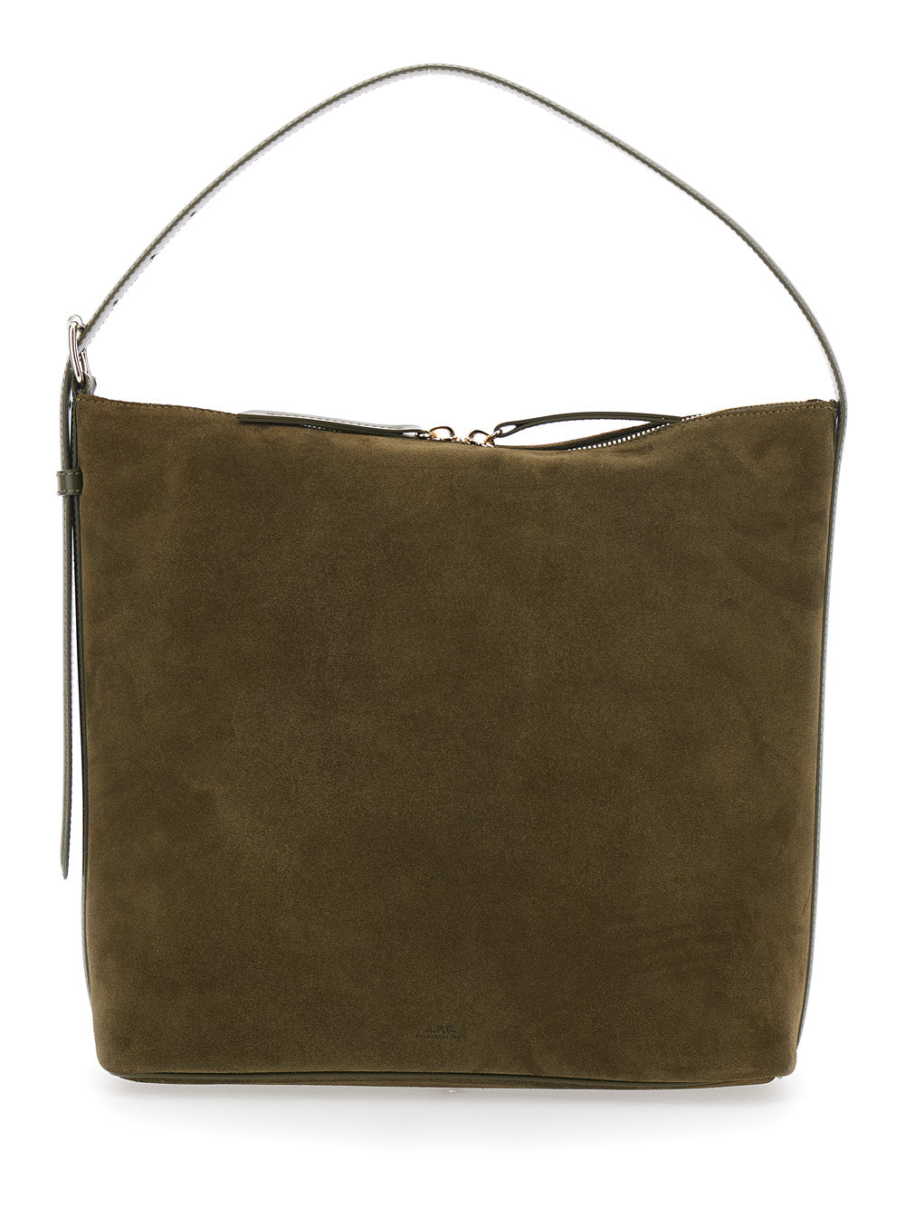 A.p.c. Vera Shoulder Bag — Brown Cow Leather