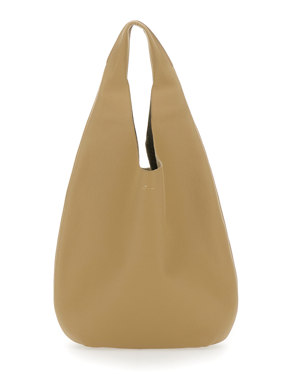 A.p.c. Le Neige Shoulder Bag — Beige Cow Leather