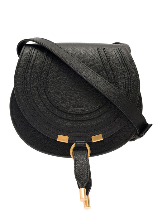 Chloé Marcie Crossbody Bag — Black Leather
