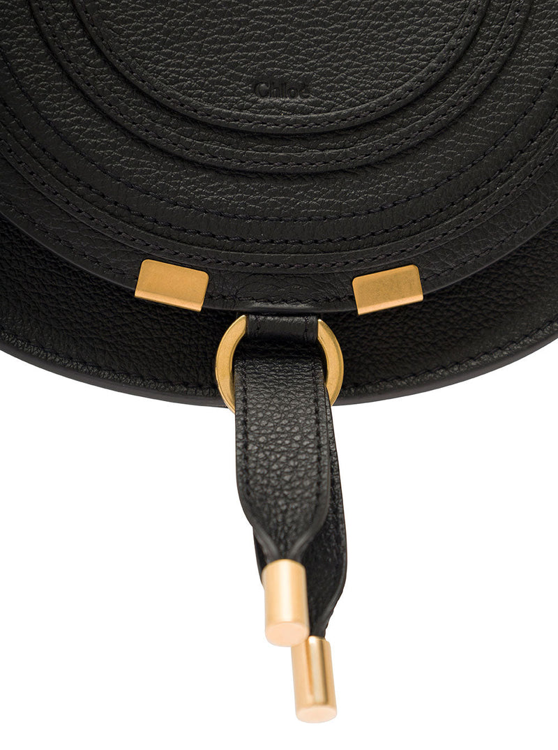 Chloé Marcie Crossbody Bag — Black Leather