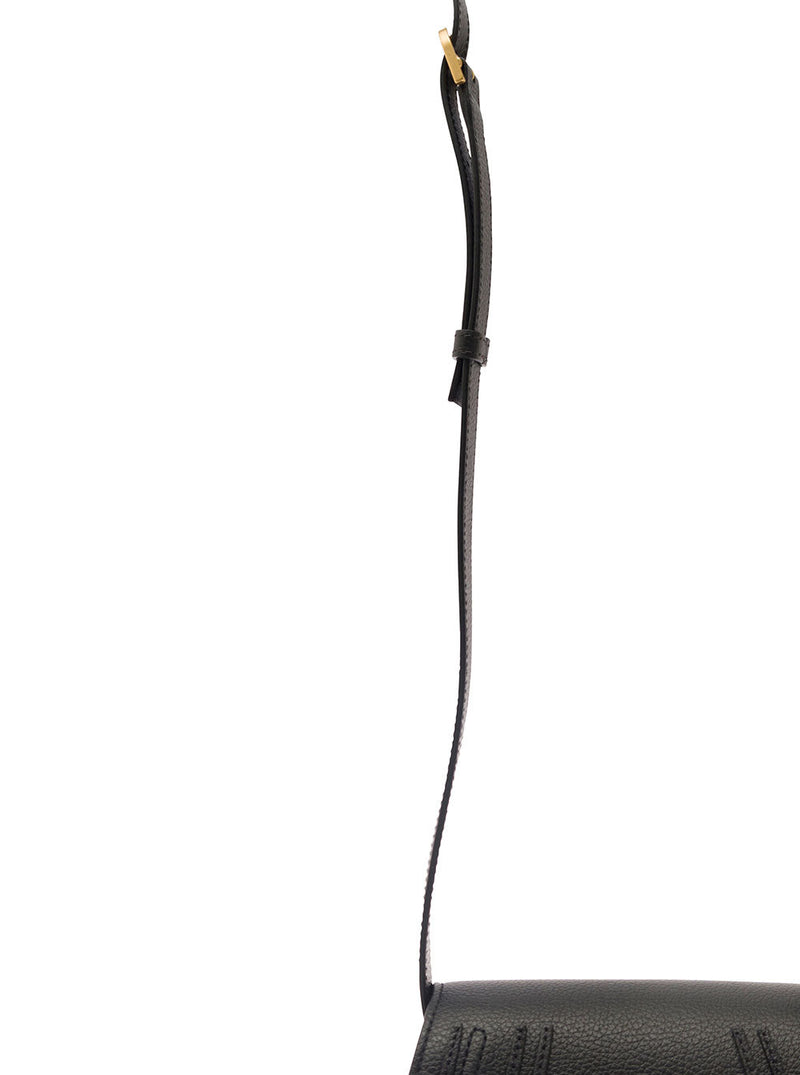 Chloé Marcie Crossbody Bag — Black Leather