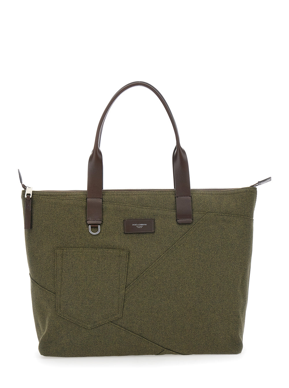 Dolce & Gabbana Adamo Tote Bag — Green Cotton